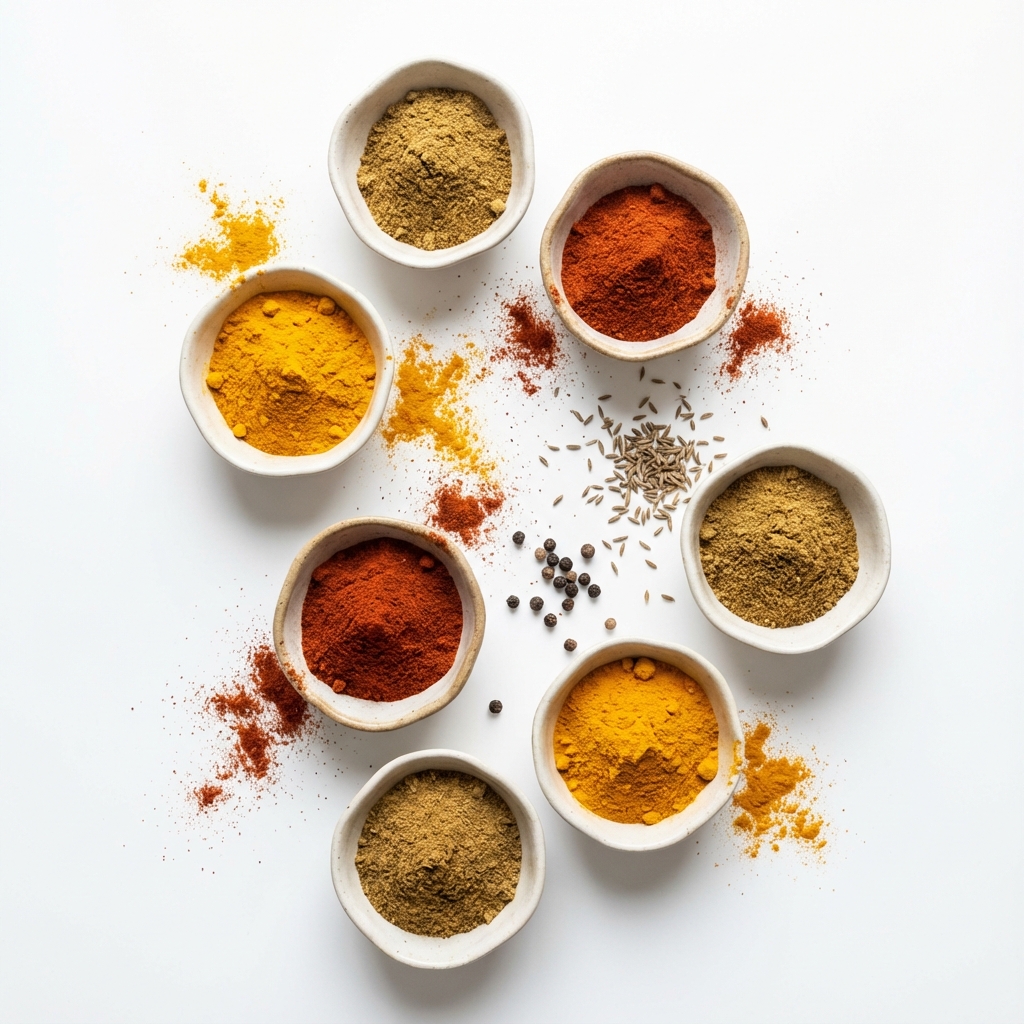 Premium Whole Spices Collage - Flavorline B2B Sourcing